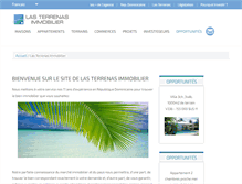 Tablet Screenshot of lasterrenasimmobilier.com